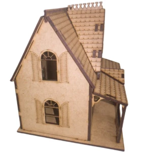Mini Casinha Gotica, Moderna em MDF - Estilo e Diversão - Artesanato e Personalizados