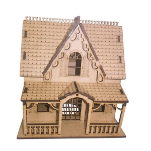 Mini Casinha Gotica, Moderna em MDF - Estilo e Diversão - Artesanato e Personalizados