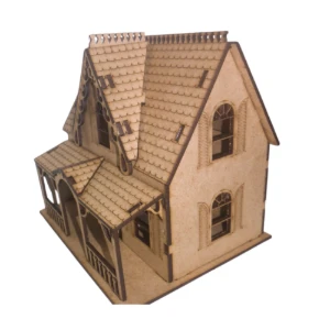 Mini Casinha Gotica, Moderna em MDF - Estilo e Diversão - Artesanato e Personalizados