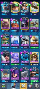 Conta Clash Royale arena 23 9k troféus