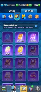 Conta Clash Royale arena 23 9k troféus