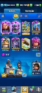 Conta Clash Royale arena 23 9k troféus