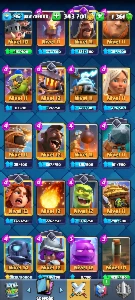 Conta Clash Royale arena 23 9k troféus