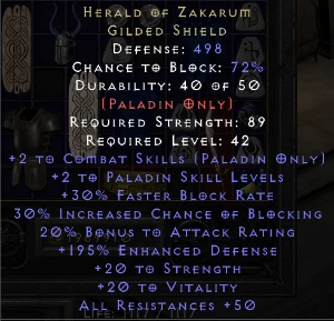 Herald of Zakarum - Diablo 2 Resurrected Itens - Blizzard