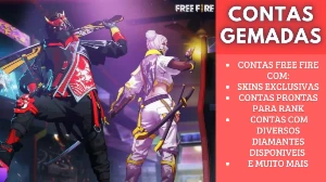 🔥Contas Free Fire Gemadas e Raras🔥