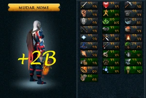 Conta Runescape + 2000M Riquezas RS