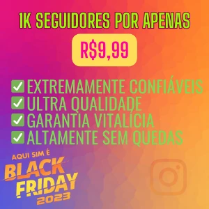 1K Seguidores Instagram por apenas R$ 9,99 - Redes Sociais