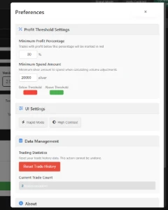 Calculadora de Market Flipping - Albion Online (Vitalicio)