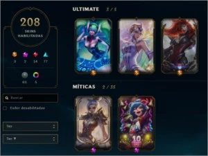 CONTA DE E-GIRL LEAGUE OF LEGENDS LOL