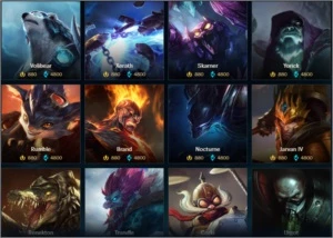 CONTA DE E-GIRL LEAGUE OF LEGENDS LOL