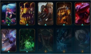 Platina V Todos os champs + 15k EA + 161 skins - League of Legends LOL