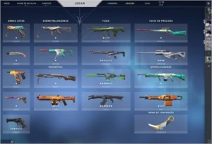 Conta de valorant, 10 facas, 7 vandals, 7 phantoms, imortal