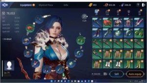 VENDO CONTA MIR4 MAGO LEVEL 71 80k+ PODER SA 93