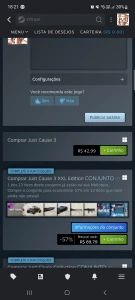 Conta steam e conta roblox