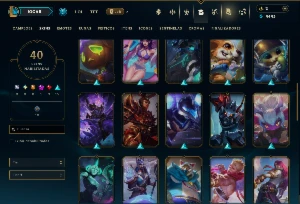 Unranked com 80 Champs e 40 Skins ( ADC / JG / MID ) - League of Legends LOL