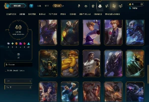 Unranked com 80 Champs e 40 Skins ( ADC / JG / MID ) - League of Legends LOL