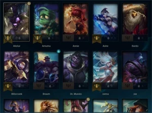 CONTA D1 SMURF SUPORTE - MMR MESTRE (drop por inatividade) - League of Legends LOL
