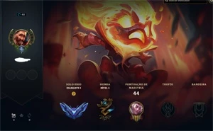CONTA D1 SMURF SUPORTE - MMR MESTRE (drop por inatividade) - League of Legends LOL