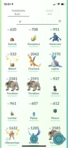 Conta Pokémon lvl 32 muita poeira