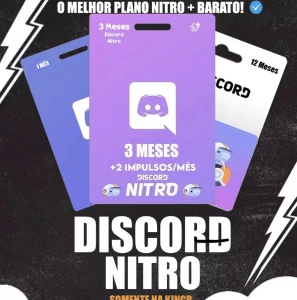 Discord Nitro Gaming 3 Meses +6 impulsos - Gift Cards