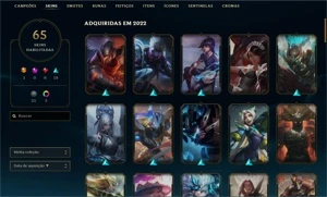 Conta Diamante IV - 65 Skins - League of Legends LOL
