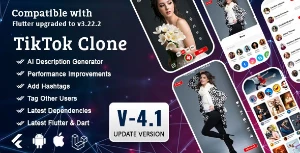 Clone do TikTok |  Mobile App para Android & iOS v4.1 - Outros