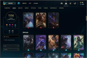 Conta ouro 2 com 67 champs e 106 skins - League of Legends LOL
