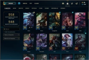 Conta ouro 2 com 67 champs e 106 skins - League of Legends LOL