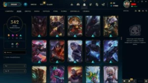 conta League of Legends 341 skins d4 LOL