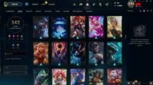 conta League of Legends 341 skins d4 LOL