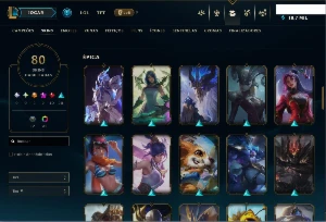 Conta Mestre 62% Wr - Main Jg - 145 Essência Mitica - League of Legends LOL