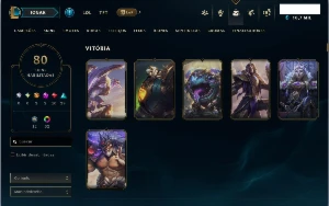 Conta Mestre 62% Wr - Main Jg - 145 Essência Mitica - League of Legends LOL