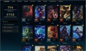 Conta LOL 724 skins + Conta Valorant - League of Legends
