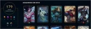 conta lol plat 179 skins todos campeoes - League of Legends