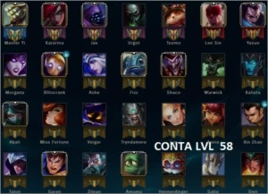 Conta 21 Skin 3 Do YASUO - League of Legends LOL