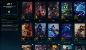 Conta league of legends lvl 106 124 champs 86 skins LOL