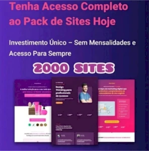 Pack Supremo Landing Pages 2000 Sites WordPress Diversos - Outros