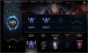 Conta lol diamante 1 flex e d4 solo duo - League of Legends