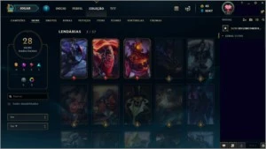 Conta league of Legends+ 6500 de essência azul. LOL