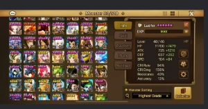 LD LUCIFER+LEO+12 nat5+Dungeons+Runas boas - Summoners War