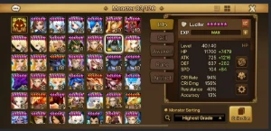 LD LUCIFER+LEO+12 nat5+Dungeons+Runas boas - Summoners War