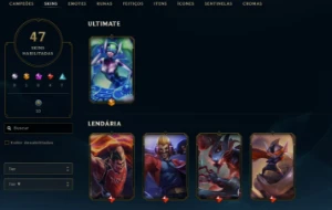 Conta League of Legends Full Acesso - 89 Champs e 47 Skins LOL