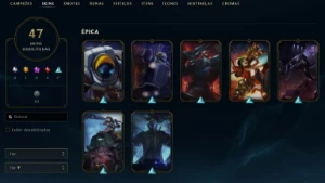 Conta League of Legends Full Acesso - 89 Champs e 47 Skins LOL