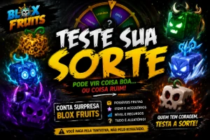 Teste Sua Sorte — Conta Blox Fruits  🎲 Conta Surpresa — Pod - Roblox