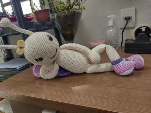 Amigurumi Borboleta Cristal tamanho 50 cm - Artesanato e Personalizados