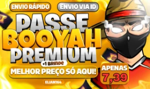 Passe Booyah Premium Apenas 14,99! + 1 Brinde - Via Id