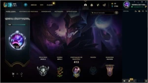 Conta League of Legends, Prata 2, 57 skins, 121 campeÃµes LOL