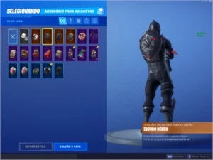 conta fortnite com cavalheiro negro e salve o mundo