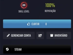 conta level 20 gc - Counter Strike CS