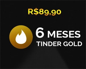 TINDER GOLD 6 MESES - R$89,90 - Assinaturas e Premium